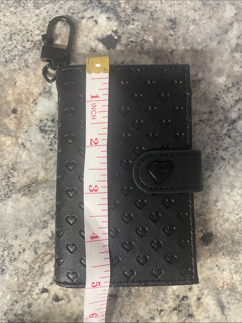 Betsey Johnson Luv Betsey Xoleah Black Card Case Wallet - Picture 7 of 7